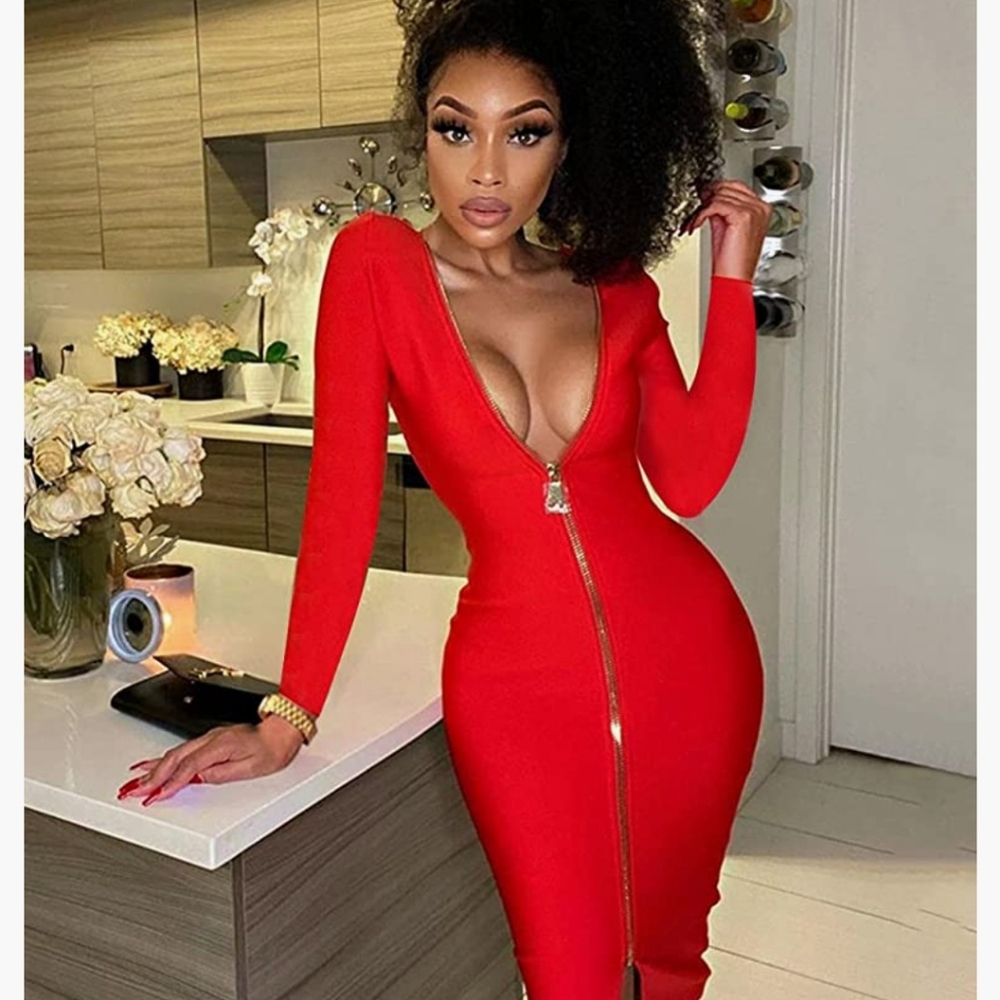 XS red dress